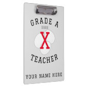 Individuelle Name Lehrer - keine Eier - Zwischenab Klemmbrett (Rechts)