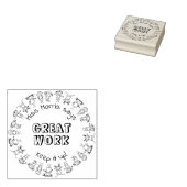 Individuelle Name Lehrer sagt großartige Briefmark Gummistempel (Stempel)