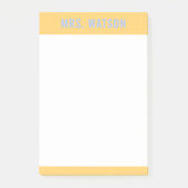 Individuelle Name Lehrer Stationery Wertgutschrift Post-it Klebezettel (Vorderseite)