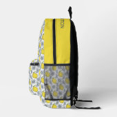Individuelle Name Lemon Muster Bedruckter Rucksack (Rechts)