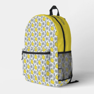 Individuelle Name Lemon Muster Bedruckter Rucksack