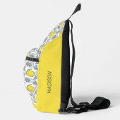 Individuelle Name Lemon Muster Crossbody Bag (Rechts)