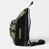 Individuelle Name Leopard Muster Crossbody Bag (Rechts)