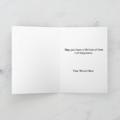 Individuelle Name Lesbian Wedding Glückwunschkarte Karte (Innenseite)