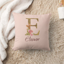 Individuelle Name Letter E Goldene Forelle Rose Ro