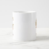 Individuelle Name Letter G Gold Foil Rose Rose Ros Jumbo-Tasse (Vorderseite)