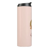 Individuelle Name Letter G Gold Foil Rose Rose Ros Thermosbecher (Nach links gedreht)