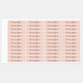 Individuelle Name Letter H Gold Foil Rose Rose Ros Etiketten (Blatt)