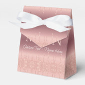 Individuelle Name Letter Wedding Rose Gold Geschen Geschenkschachtel (Vorderseite)