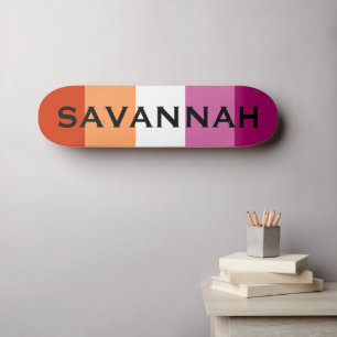 Individuelle Name LGBTQ-Rainbow Lesbian-Stolperfla Skateboard
