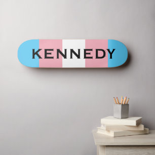 Individuelle Name-LGBTQ-Rainbow-Trangender-Markier Skateboard
