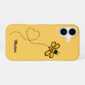 Individuelle Name Liebe Bee iPhone 16 Hülle (Rückseite (Horizontal))