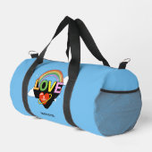 Individuelle Name "Liebe ist Liebe" Duffle Bag (Rechte Ecke)