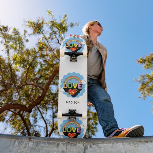 Individuelle Name "Liebe ist Liebe" Skateboard (Außenbereich 1)