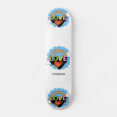 Individuelle Name "Liebe ist Liebe" Skateboard (Vorderseite)
