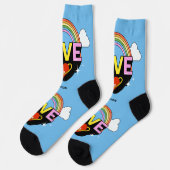 Individuelle Name "Liebe ist Liebe" Socken (Linkes Detail)