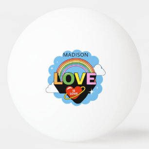 Individuelle Name "Liebe ist Liebe" Tischtennisball
