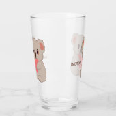 Individuelle Name Liebe Koala Glas (Links)