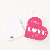 Individuelle Name LIEBE Notizblock (Innenseite)