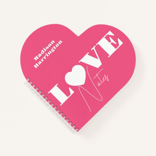 Individuelle Name LIEBE Notizblock (Vorderseite)