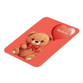 Individuelle Name Liebe Teddy Magnet (Linke Seite)