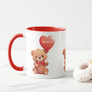 Individuelle Name Liebe Teddy Tasse