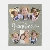 Individuelle Name Lieben Oma Niedlich Spaß FotoCol Fleecedecke (Vorderseite)