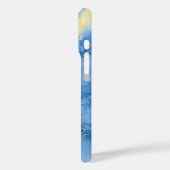 Individuelle Name Light Blue Marble & Gold Case-Mate iPhone Hülle (Rückseite / Links)