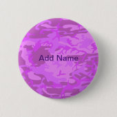 Individuelle Name Light Lila Camouflage Button (Vorderseite)