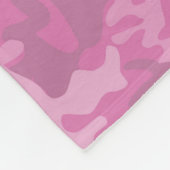Individuelle Name Light Pink Camouflage Muster Sch Fleecedecke (Ecke)