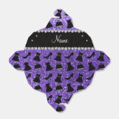 Individuelle Name lila Glitzer High Heels Kleidung Geschenkschachtel (Ungefaltet)