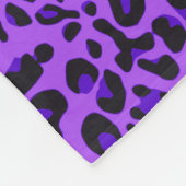 Individuelle Name lila Leopard Indigo lila Glitzer Fleecedecke (Ecke)