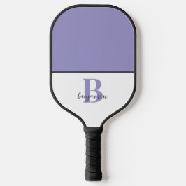 Individuelle Name Lila Monogramm Pickleball-Paddel Pickleball Schläger