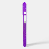 Individuelle Name Lila & Silver Glitzer Case-Mate iPhone Hülle (Rückseite / Links)