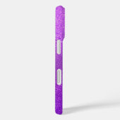 Individuelle Name Lila & Silver Glitzer Case-Mate iPhone Hülle (Rückseite / Rechts)