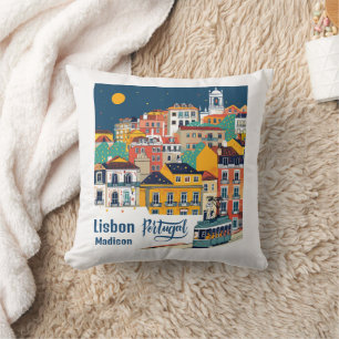 Individuelle Name Lissabon Portugal Kissen