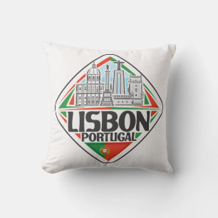 Individuelle Name Lissabon Portugal Kissen