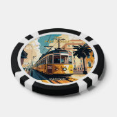 Individuelle Name Lissabon Portugal Pokerchips (Einzeln)