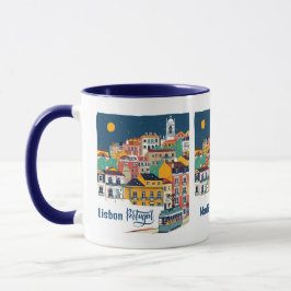 Individuelle Name Lissabon Portugal Tasse