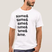 Individuelle Name Liste der Personalisierten Amper T-Shirt (Vorderseite)