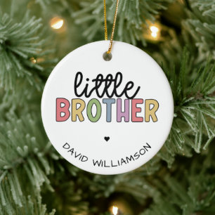 Individuelle Name Little Brother Niedlich Personal Keramik Ornament