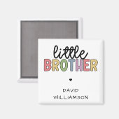 Individuelle Name Little Brother Niedlich Personal Magnet (Vorderseite/Rückseite)