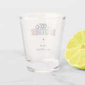 Individuelle Name Little Brother Niedlich Personal Schnapsglas (Rückseite)