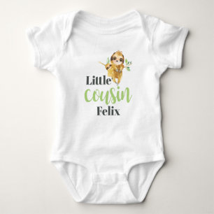 Individuelle Name Little Cousin Sloth Kids oder Baby Strampler