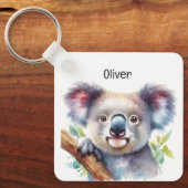 Individuelle Name Little Koala Bear Australisches  Schlüsselanhänger (Vorderseite)