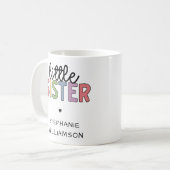 Individuelle Name Little Sister Niedlich Personali Kaffeetasse (Vorderseite Links)