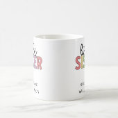 Individuelle Name Little Sister Niedlich Personali Kaffeetasse (Mittel)
