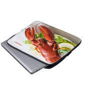 Individuelle Name Lobster Laptop-Ärmel Laptopschutzhülle (Vorne Knopf)