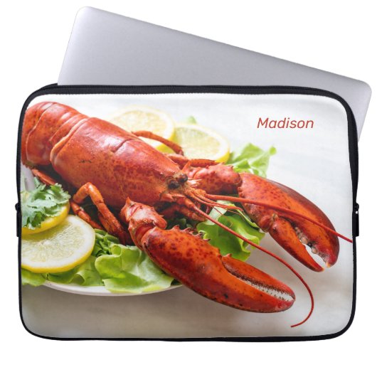 Individuelle Name Lobster Laptop-Ärmel Laptopschutzhülle (Vorderseite)
