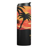 Individuelle Name & Location Tropical Beach tumble Thermosbecher (Nach links gedreht)
